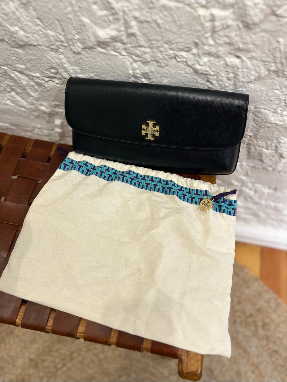 Tory Burch Diana Slim Saffiano Clutch